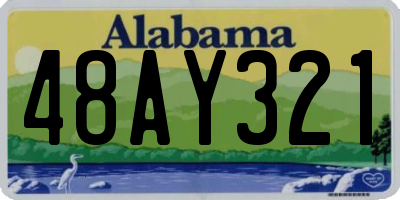 AL license plate 48AY321