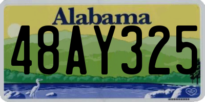 AL license plate 48AY325
