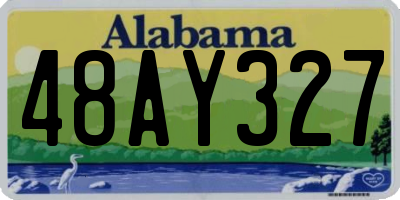 AL license plate 48AY327