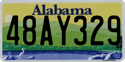 AL license plate 48AY329
