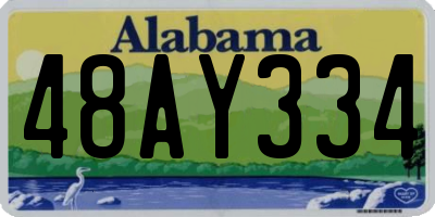 AL license plate 48AY334