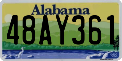 AL license plate 48AY361