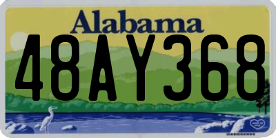 AL license plate 48AY368