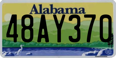 AL license plate 48AY370