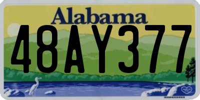 AL license plate 48AY377