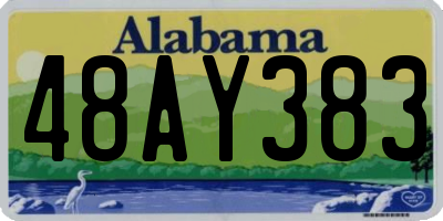 AL license plate 48AY383