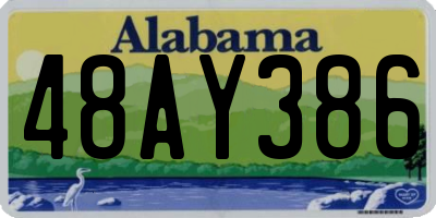 AL license plate 48AY386