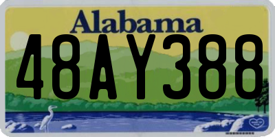 AL license plate 48AY388