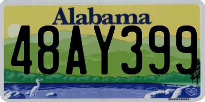 AL license plate 48AY399