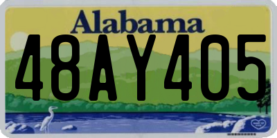 AL license plate 48AY405