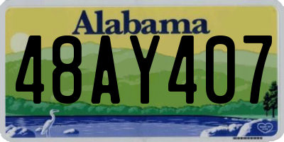 AL license plate 48AY407