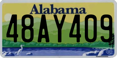 AL license plate 48AY409