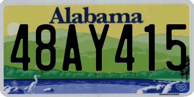 AL license plate 48AY415