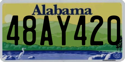 AL license plate 48AY420