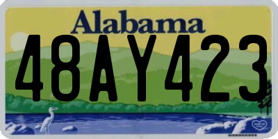 AL license plate 48AY423
