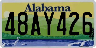 AL license plate 48AY426