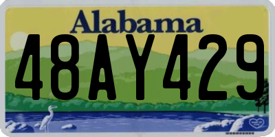 AL license plate 48AY429