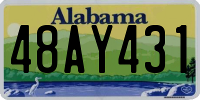 AL license plate 48AY431