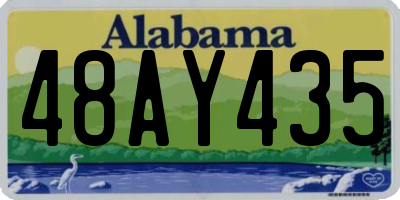 AL license plate 48AY435