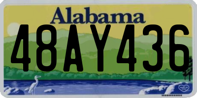 AL license plate 48AY436