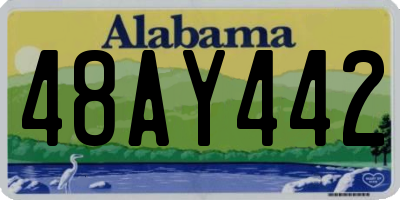 AL license plate 48AY442
