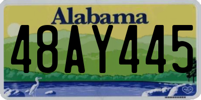 AL license plate 48AY445