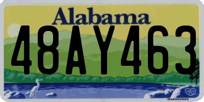 AL license plate 48AY463