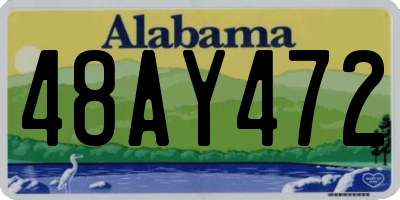 AL license plate 48AY472