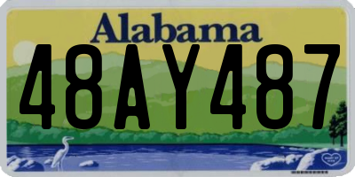 AL license plate 48AY487