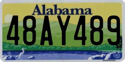 AL license plate 48AY489