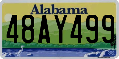 AL license plate 48AY499