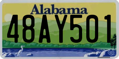 AL license plate 48AY501