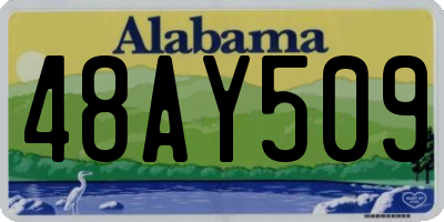 AL license plate 48AY509
