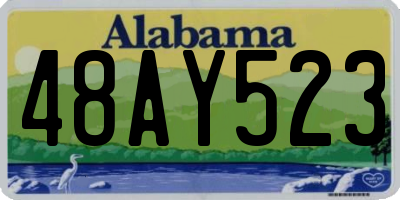 AL license plate 48AY523
