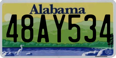 AL license plate 48AY534