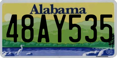 AL license plate 48AY535