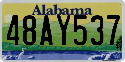 AL license plate 48AY537