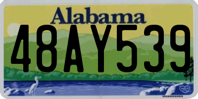 AL license plate 48AY539