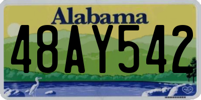 AL license plate 48AY542