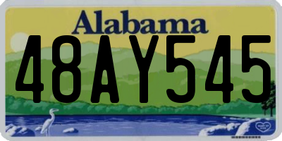 AL license plate 48AY545