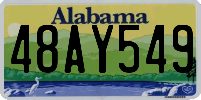 AL license plate 48AY549