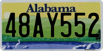 AL license plate 48AY552