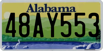 AL license plate 48AY553