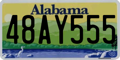 AL license plate 48AY555