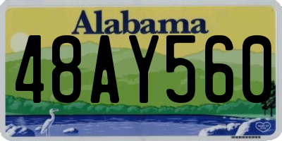 AL license plate 48AY560