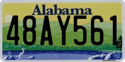AL license plate 48AY561