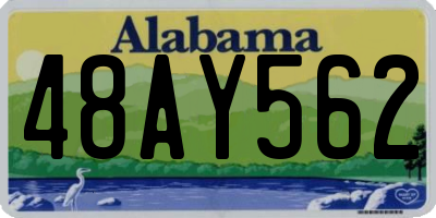 AL license plate 48AY562