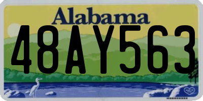 AL license plate 48AY563