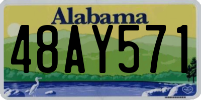 AL license plate 48AY571