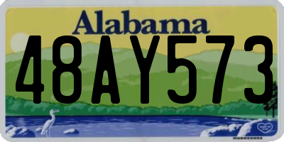 AL license plate 48AY573
